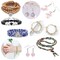 720pcs Crystal Beads for Jewelry Making Bulk,Natural Stone Beads Charm Gemstone DIY for Friendship Bracelet Making Kit Supplies(6mm,24 Color A)